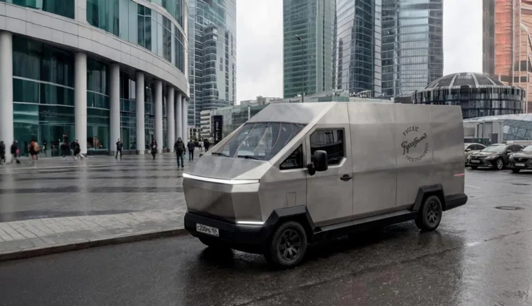 Пермская компания представила электрические фургоны в стиле Cybertruck